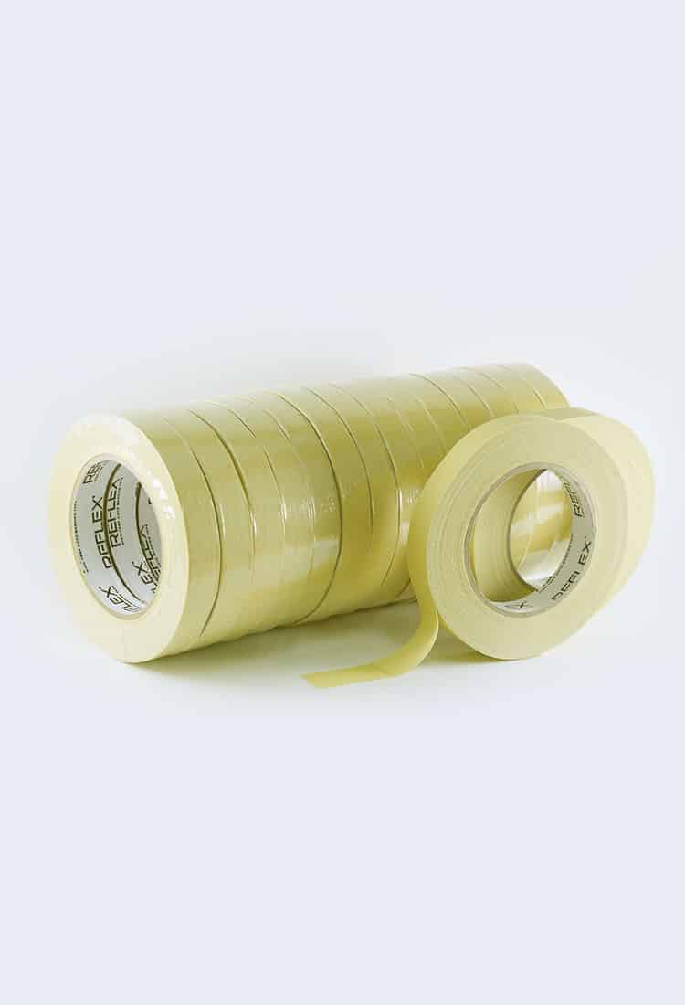 LAUCO 928 Automotive Refinish Masking Tape - Beige, 18mm X 55m - Case Of 48 Rolls